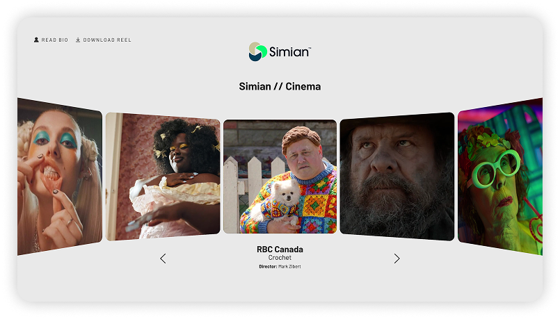 Cinema  -  a live Simian reel